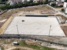 KIZILPINAR FUTBOL SAHASI ÇALIŞMALARI SÜRÜYOR
